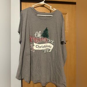 Maurices Gray Christmas Tee